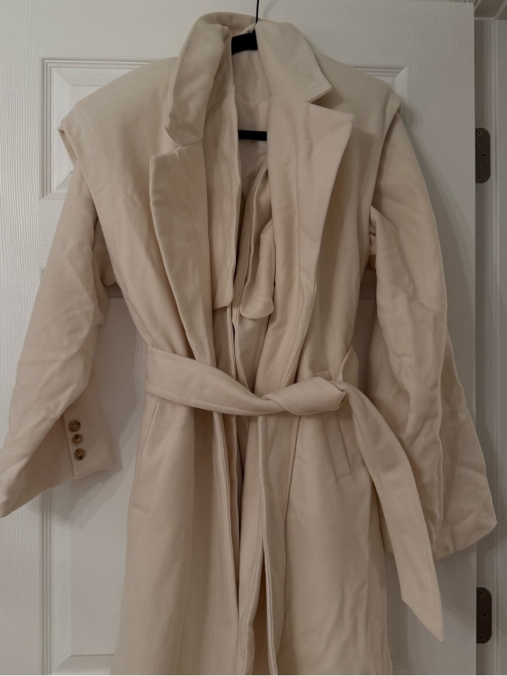 JLUXLABEL IVORY CLOUD WOVEN COAT - Picture 8 of 12